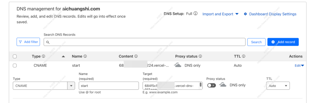 Cloudflare dns解析域名