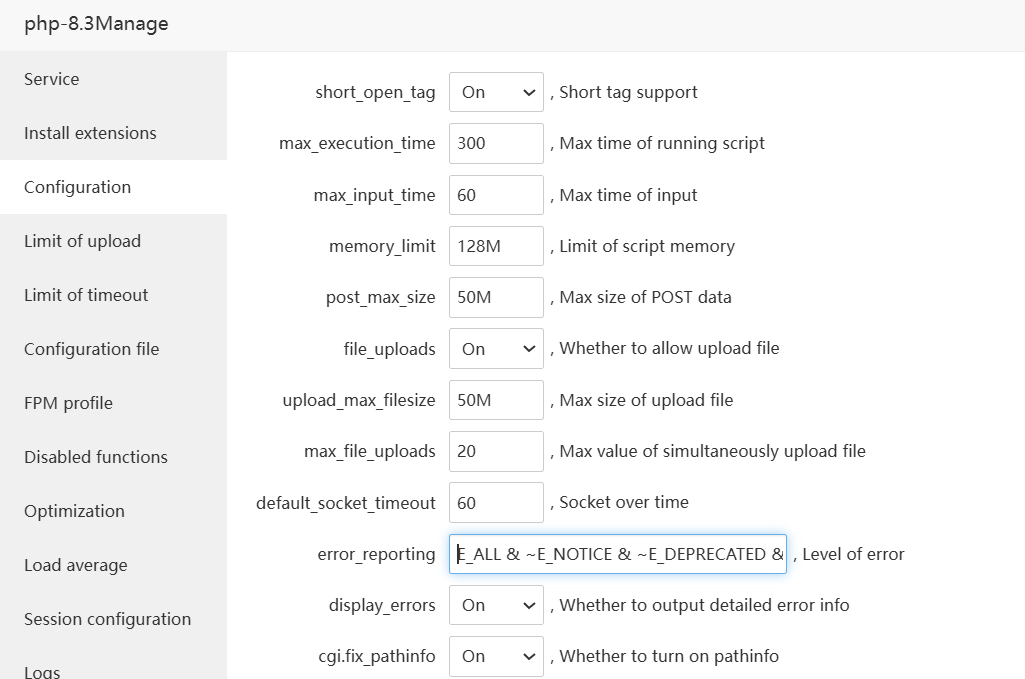 php日志级别-Flarum论坛程序在服务器间迁移